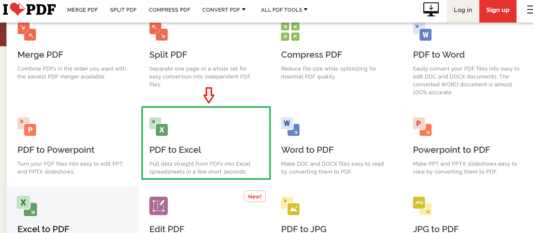 Chuyển file PDF sang Excel, Word